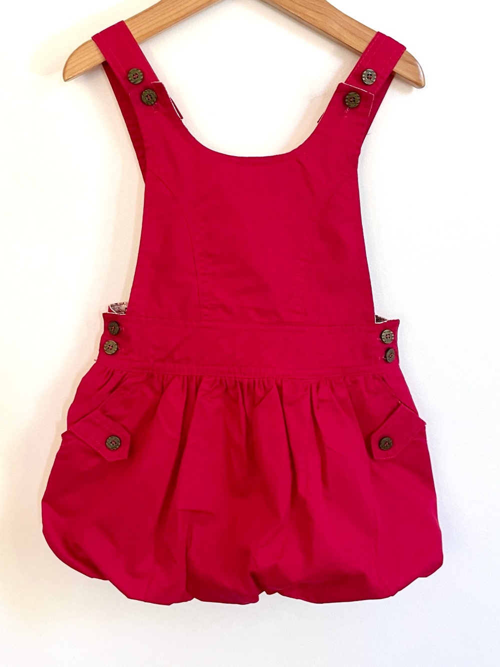 NEW Handmade Holiday Bubble Skirt Dress Shortalll Pinafore Jumper, Pockets!